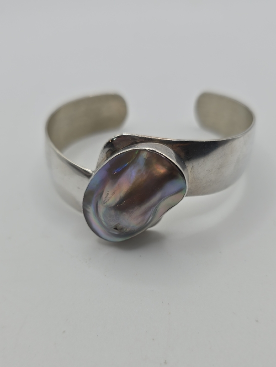 Desert Rose Trading Company Jewelry - Jay King Desert Rose Trading Sterling Silver Cuff Bracelet with Iridescent MOP